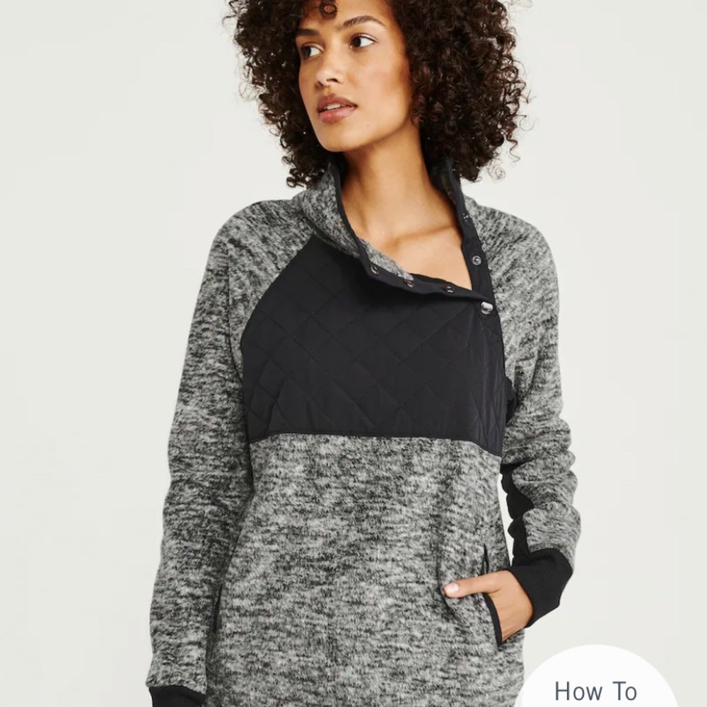 Abercrombie & Fitch - Asymmetrical Snap-Up Fleece - Never Worn